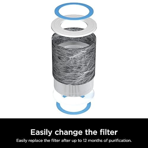 Shark Air Purifiers for Bedroom, Office, Dorm, Small Room, HEPA Air Filter, Odor Eliminator, Covers Up To 500 SQ FT, Air Filtration Removes Smoke, Dust, Allergens, Pet Dander, and Pollutants, HP102 - 500 sq. ft. thumbnail 11