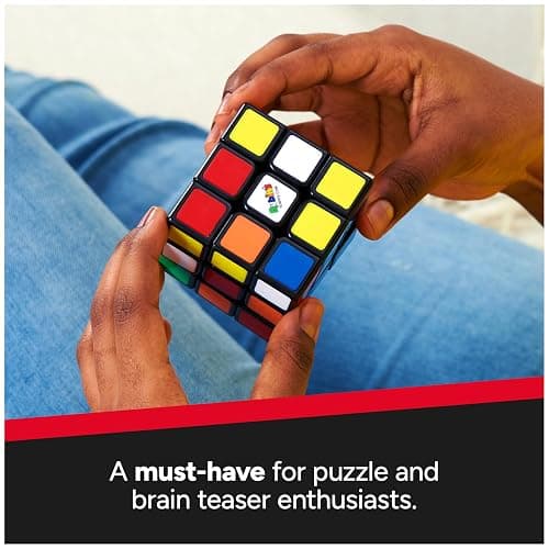 Rubik's Cube The Original 3x3 Puzzle Cube & Brain Teaser Fidget Toy | The World's Best-Known Puzzle, An Iconic STEM Toy That Enhances Spatial Awareness & Algorithmic Thinking Skills, Ages 8+ thumbnail 4