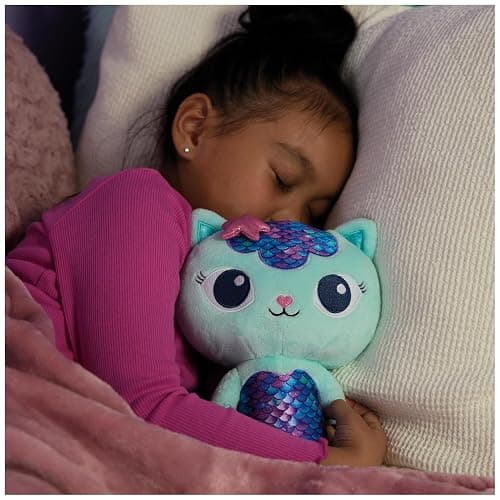 Gabby’s Dollhouse, Fin-Tastic MerCat, Premium Plush Toy, 25cm-Tall Stuffed Animal with Moving Mermaid Tail, Kids’ Toys for Girls & Boys Aged 3+ thumbnail 5