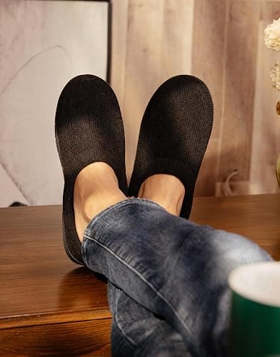 VeraCosy Men's Moccasin Slippers Comfy Soft Durable Slip-on Indoor Memory Foam House Shoes thumbnail 3
