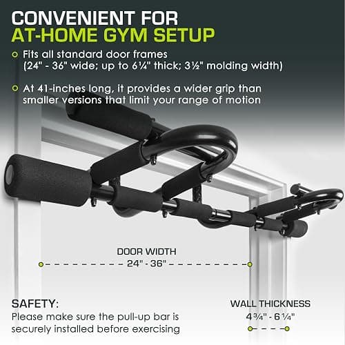 ProsourceFit Pull Up Bar for Multi Use Fitness & Home Gym Exercise thumbnail 2