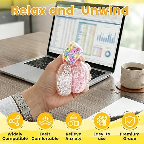 DIY Stress Ball Making Kit,15 Sets Complete Squishy Maker Kit with Expandable Tool & Crunchy Fillers,Custom ASMR Sensory Squeeze Ball Skin Kit for Adults, Kids Anxiety Relief, Office Desk Toy (#A) thumbnail 4