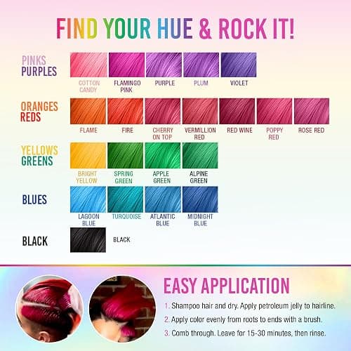 Punky Flamingo Pink Semi Permanent Hair Color - Vegan & Cruelty-Free Conditioning Hair Dye, Lasts Up to 35 Washes, 3.5 fl oz thumbnail 6