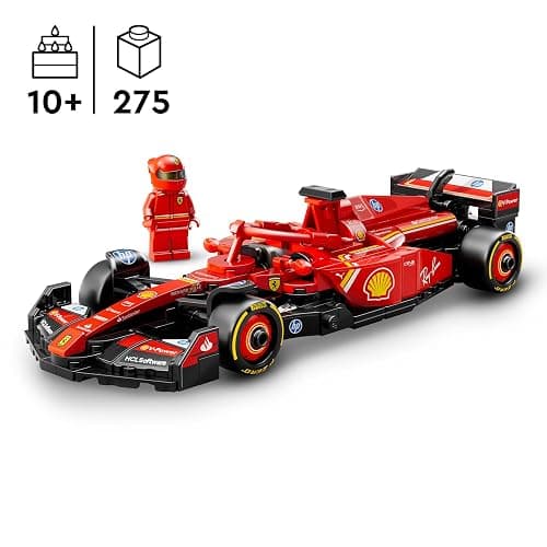 LEGO Speed Champions Ferrari SF-24 F1 Race Car Toy with a Collectible Formula 1 Driver Minifigure - Model Kits for 10+ Year Old Boys & Girls or Adult Motorsport Fans 77242 thumbnail 2