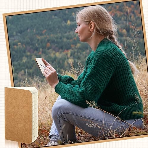 Outus 36 Pcs Pocket Notebook Mini Journal 2.5" x 4" Kraft Paper Mini Notepad Bulk Softcover Pocket Notepad Memo Diary Subject Notebooks for Student Travel School (Brown,Blank Cover) thumbnail 5