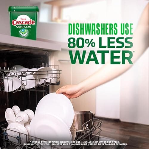 Cascade Complete Dishwasher Pods - Fresh Scent ActionPacs, Dishwasher Detergent, Dishwasher Soap, Detergent Pods, 78 Count thumbnail 8