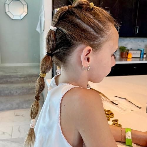 200 Pack Hair Ties BEoffer Baby Toddlers Girls Elastics Hair Bands No Damage Multicolor Colorful Small Rubber Bands Ponytail Pigtails Holders Not Harm to Hair (Brown) thumbnail 4