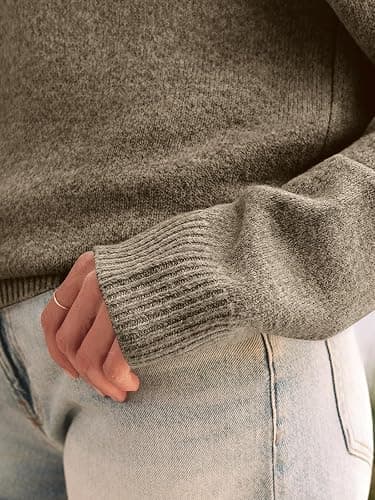 LILLUSORY Off The Shoulder Sweater Oversized Fall Going Out Tops | Stay Put Neckline Ultra Soft Knit Cute Sexy Date Night Sweater Dress winter Trendy Fashion Outfits Casual Clothes thumbnail 5