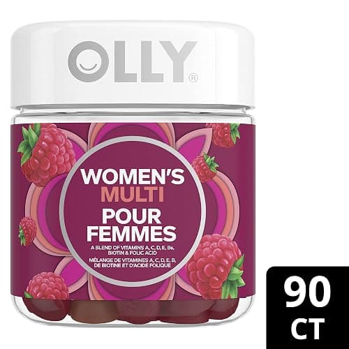 OLLY Women's Multi Gummy Supplement with no artificial flavours and colours Blissful Berry multivitamin to help support women's health 45 day supply 90 gummies thumbnail 2