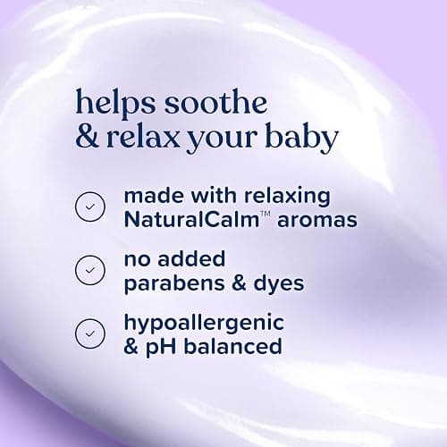 Johnson's Baby Bedtime Lotion, Soothing NaturalCalm Aromas, Gentle Nighttime Baby Lotion, Helps Relax & Soothe, Hydrating, No added Parabens & Dyes, 27.1 fl. oz thumbnail 5