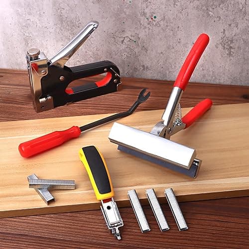 Heavy Duty Stretching Canvas Pliers with Tack Puller & Staple Remover, and 3 in 1 Staple Gun with 600 Staples, Falling in Art Canvas Pliers Canvas Stretcher Pliers for Stretching Canvas Oil Painting thumbnail 2