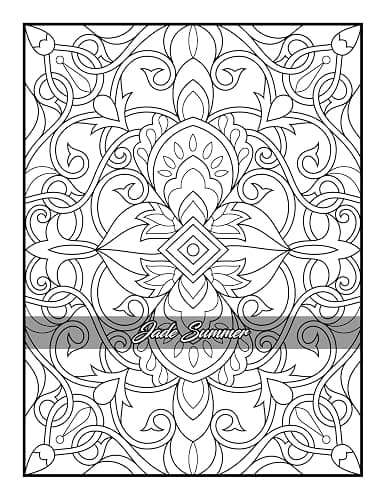 100 Amazing Patterns: An Adult Coloring Book with Fun, Easy, and Relaxing Coloring Pages thumbnail 35