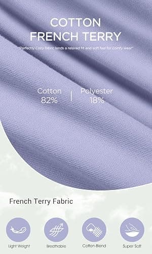 ODODOS Women's Sweat Shorts with Pockets Cotton French Terry Drawstring Summer Workout Casual Lounge Shorts thumbnail 6