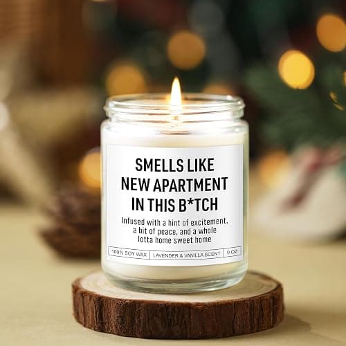Karply Funny Housewarming Candle, New Apartment Gifts, House Warming Gifts New Home for Men, Women, Couple, Family - First Apartment Essentials, 1st Apt. Must Haves - Closing Presents for Home Buyers thumbnail 6