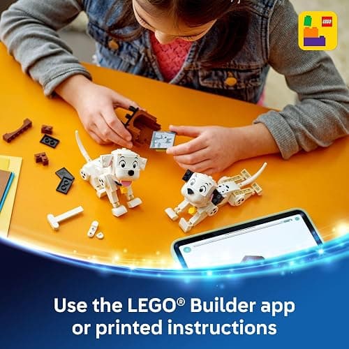LEGO Disney Lucky & Penny 101 Dalmatians Puppies Building Toys - Pretend Play Set for Girls & Boys, Ages 6+ - Learning and Educational Toy - Gift for Christmas - 43271 thumbnail 6