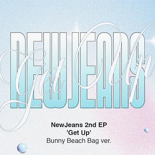 Get Up 2nd EP Album Bunny Beach Bag ver. / Random Photobook A+B+C Lyric Book + Photocards + Stickers Postcards + Bookmark + 1 Extra PVC Photocard K-POP Sealed Album thumbnail 2