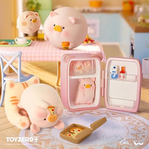 TOYZERO + Lulu The Piggy Blind Box Figures - Stay with You Series Blind Boxes Mystery Box Cute Animal Figurines Collectible Toys Home Decorations Holiday Birthday Gifts, Single Box thumbnail 4