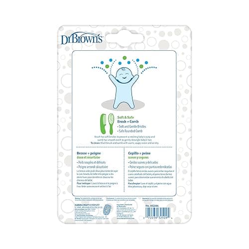 Dr. Brown's™ Soft and Safe Baby Brush + Comb - Brush + Comb thumbnail 2