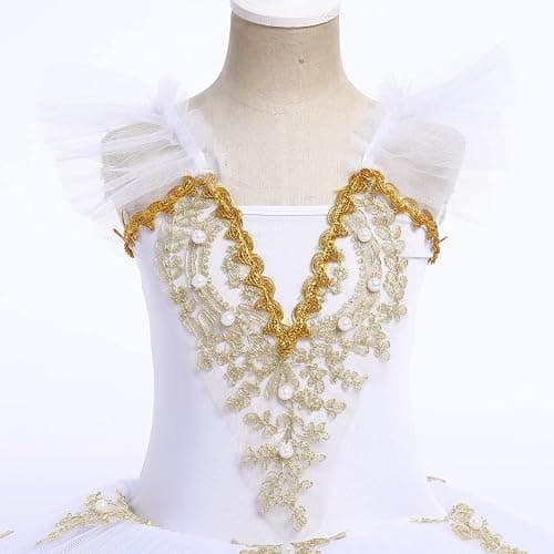 Girls Camisole Skirted Leotard Swan Lake Ballet Dance Outfit Tutu Princess Dress Ballerina Costume for Performance thumbnail 4