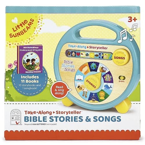 Bible Stories and Songs Interactive Electronic Take Along Storyteller with 11 Books (Little Sunbeams) thumbnail 13
