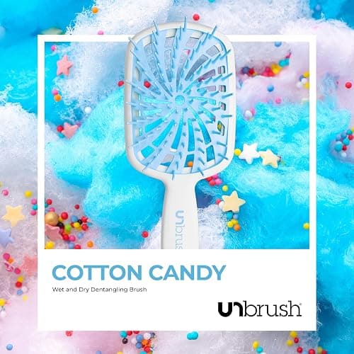 FHI Heat UNbrush Plus — Curly Hair Brush for Gentle & Effective Detangling on Wet or Dry Fragile Hair Types — Detangler Brush w/ 84 UltraFlex Bristles, Ultra-light, Vented, Anti Static Hairbrush thumbnail 7