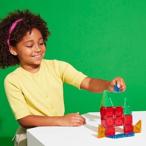 MAGNA-TILES microMAGS 26-Piece Travel Magnetic Construction Set – Bold Colors, The Original Magnetic Building Brand thumbnail 6