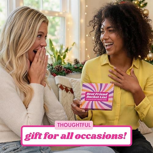 Best Friend Bucket List Scratch Off Cards – 35 Fun Adventure Date Ideas for Friends – Unique Gift for Women, Besties, or BFFs – Fun Friendship Gift for Birthdays or Christmas thumbnail 2