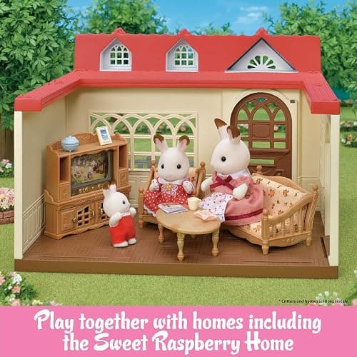 Calico Critters Comfy Living Room Set - Toy Dollhouse Furniture & Accessories Set for Ages 3+ thumbnail 2