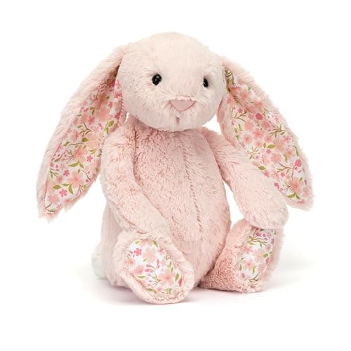 Jellycat Blossom Blush Bunny Cherry Stuffed Animal, Medium - Image 1