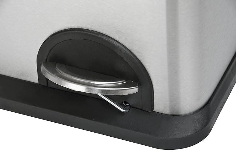 Step N' Sort The 16-Gal. 3-Compartment Stainless Steel Trash and Recycling Bin thumbnail 9
