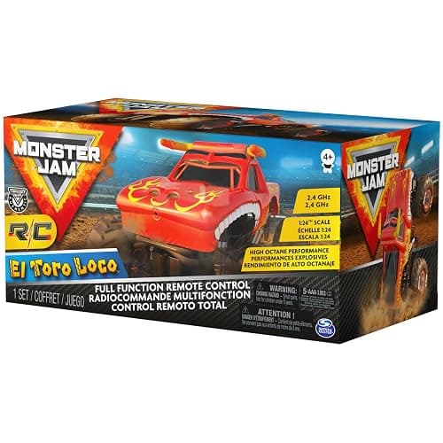 Monster Jam, Official El Toro Loco Remote Control Monster Truck for Boys and Girls, 1:24 Scale, 2.4 GHz, Kids Toys for Ages 4 and Up thumbnail 6