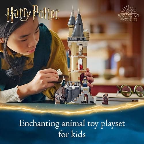 LEGO Harry Potter Hogwarts Castle Owlery Toy, Wizarding World Fantasy Toy for Girls and Boys, Harry Potter Castle Playset with 3 Characters, Birthday Gift Idea for Kids Ages 8 and Up, 76430 thumbnail 2