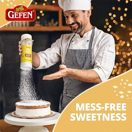 Gefen Confectioners Sugar Shaker, 8.8oz | Powdered Sugar Duster | Corn Free | Gluten Free | Premium Confection Sugar | Kosher thumbnail 4