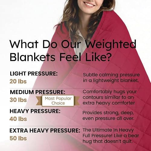 HomeSmart King Size Weighted Blanket 50 lbs - The Heaviest Weighted Blanket | Fits King and California King Beds, Ultra Soft Fabric, Evenly Distributed Weight, Machine Washable, Very Heavy Blanket thumbnail 7