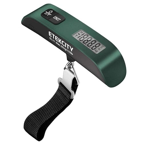 Etekcity Luggage Scale for Travel Essentials, Digital Suitcase Weight Scale with Hook, Portable Hanging Baggage Scale for Airplane Travel Essentials, 110 Pounds, Battery Included - Image 1