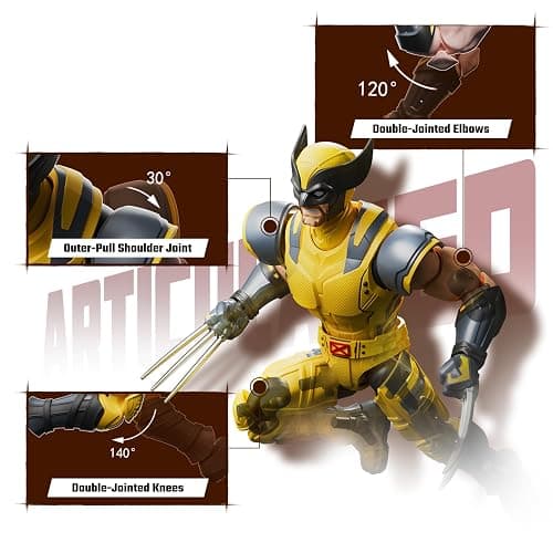 BLOKEES - Marvel Studio's Deadpool & Wolverine - Champion Class - CC05 - Wolverine Model Kit - Assembly Required - No Tools - No Cutting - No Glue - No Paint - Age 14+ thumbnail 7