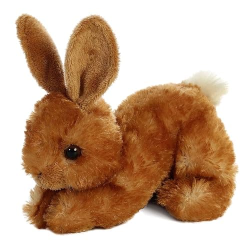 Aurora® Adorable Mini Flopsie™ Bitty Bunny™ Stuffed Animal - Mini Companions Ready for Playful Adventures - for Kids All Ages, Toddlers, Adults, and Families - Brown 8 Inches - Image 1