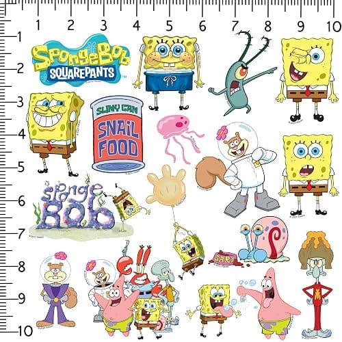 Spongebob Squarepants Sticker Pack 200ct – Die Cut Vinyl Large Deluxe Variety Set for Laptop, Water Bottle, Scrapbooking, Tablet & Indoor/Outdoor Use thumbnail 3