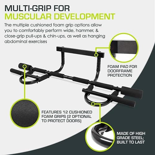 ProsourceFit Pull Up Bar for Multi Use Fitness & Home Gym Exercise thumbnail 4