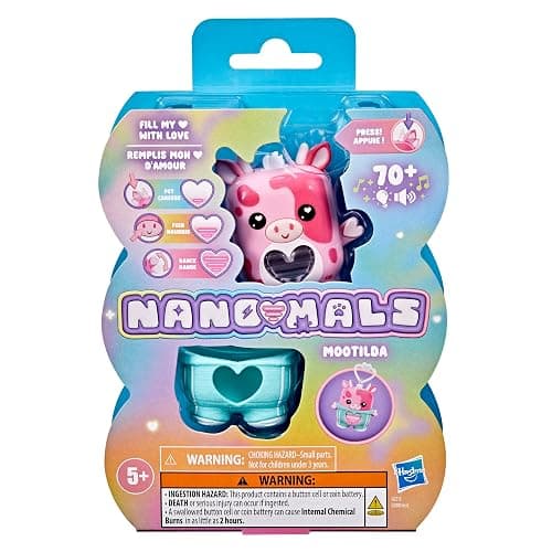 NANO-MALS Mootilda The Pink Cow, Electronic Pet Cow Toy, 70+ Responses, Interactive Fidget Toys for Girls & Boys, Kids Christmas Stocking Stuffer Gifts, Ages 5+ ​ thumbnail 3