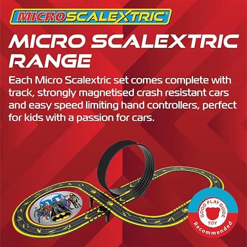 Scalextric G1155M Micro Car Race Track Sets for Kids Age 4+ - Batman vs Joker Themed Construction Set, Battery Powered Racing, Slot Cars Kids' Play Vehicles - Mini Toy Tracks for Boys thumbnail 3