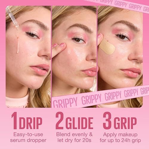 Maybelline Makeup Primer, The Grippy Serum Primer for Face, up-to 24H grip, Ultra-Blendable, Fresh plumped skin look, Water-based & Vegan formula, Suitable for all skin types, Maybelline New York thumbnail 3