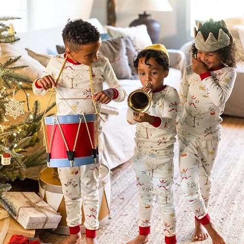 Burt's Bees Baby Girls Organic Cotton Pajamas, Toddler PJ Set, 2-PC | Soft, cozy, snug fitting pajamas feature stretchy ribbed cuffs and hand painted prints to make bedtime a breeze thumbnail 3