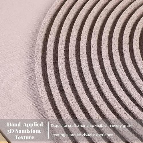 Framed 3D Textured Boho Neutral Abstract Wall Art for Bedroom, 3 Piece Mid Century Modern Artwork for Walls, Creamy White Brown Relief Sculptures for Diningroom Hallway Wall Decor 16x24 In thumbnail 3