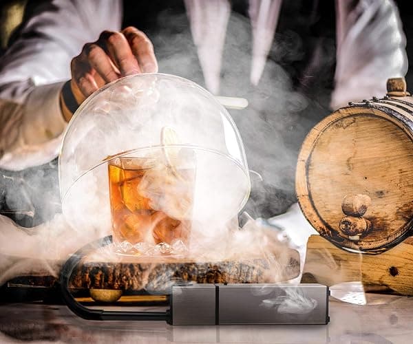 Cocktail Smoker Kit - Indoor Drink & Food Infuser with Wood Chips | Old Fashioned Whiskey Bourbon Smoker Gift thumbnail 2