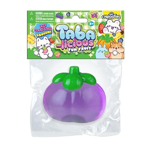 ORB Tabalicious TABA Squishy Plum Fun Fruit Toy - Cute, Sticky Fruit TABA Squishies with Transparent Realistic Color - Squishy Stress Ball Toys - Kawaii Sensory Fidget Toys for Kids and Adults thumbnail 5