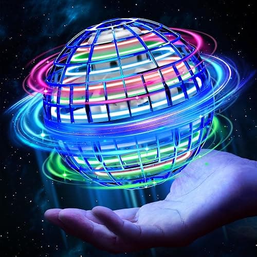 Airabc Fliegender Ball,Magic Flying Orb Ball,Hand Controlled Hover Ball Schwebender Ball mit LED Licht Flying Spinner Mini Drohne Für Kinder Geschenke Für Jungen Mädchen Indoor Outdoor - Image 1