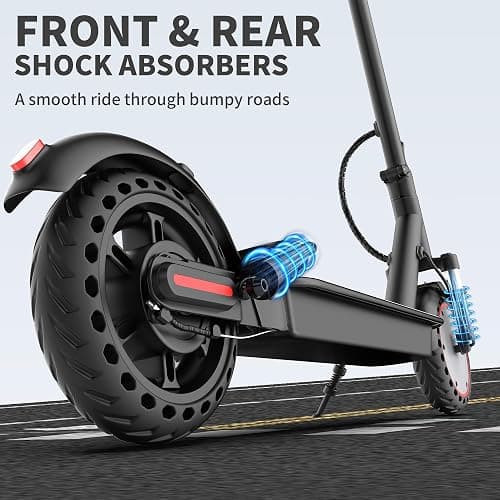 Aovowheel Electric Scooter for Adults, Folding E Scooter with 350W/500W Motor 16/24 Mph Top Speed, Max 19-23 Miles Long Range, 8.5''/10''/14''Tires Commuting Scooters with Dual Brakes System, APP thumbnail 2