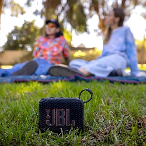 JBL Go 4 - Ultra-Portable, Waterproof and Dustproof Bluetooth Speaker, 7-Hour Built-in Battery, Made in Part with Recycled Materials (Black) thumbnail 2