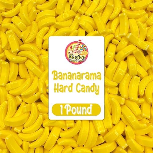 Bananarama Banana Candy – 1 LB Bulk Banana Flavored Hard Candy – Yellow Banana Candies – Candy Bananas for Gumball Machine Refills, Buffets, Party Favors, Gifts & More - Image 1